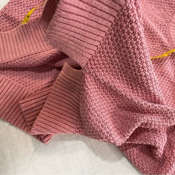 Old Navy Womens Cotton Blend Knit Crew Neck Pullover Sweater Pink L NWT - Picture 12 of 12